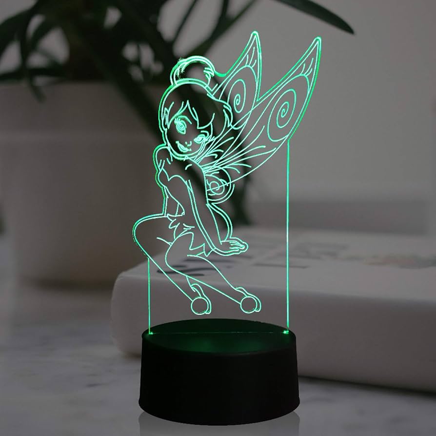 ティンカーベル　LEDライト　ルームランプ Amazon.co.jp : ティンカーベルランプ 3D 光学漫画 エルフ